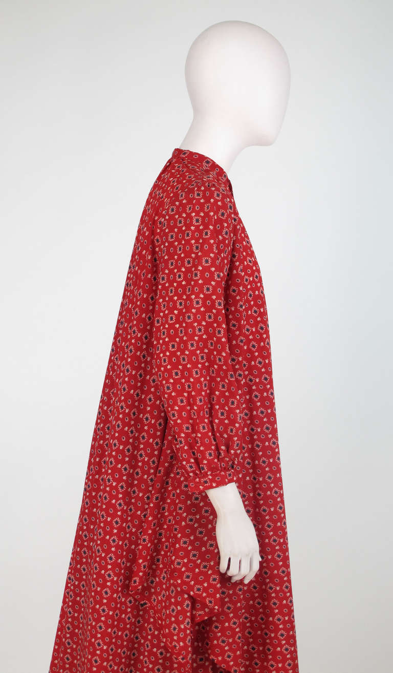 1970s Julio New York silk floral tunic & skirt 3