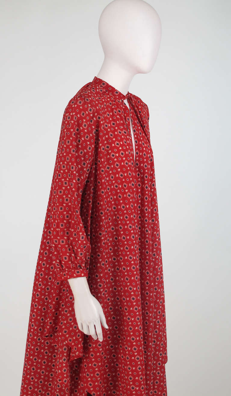 1970s Julio New York silk floral tunic & skirt 4