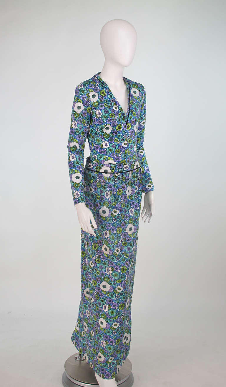 1960s Donald Brooks swimsuit/playsuit with matching skirt