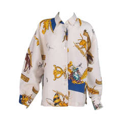 Retro 1980s Byblos insects blouse