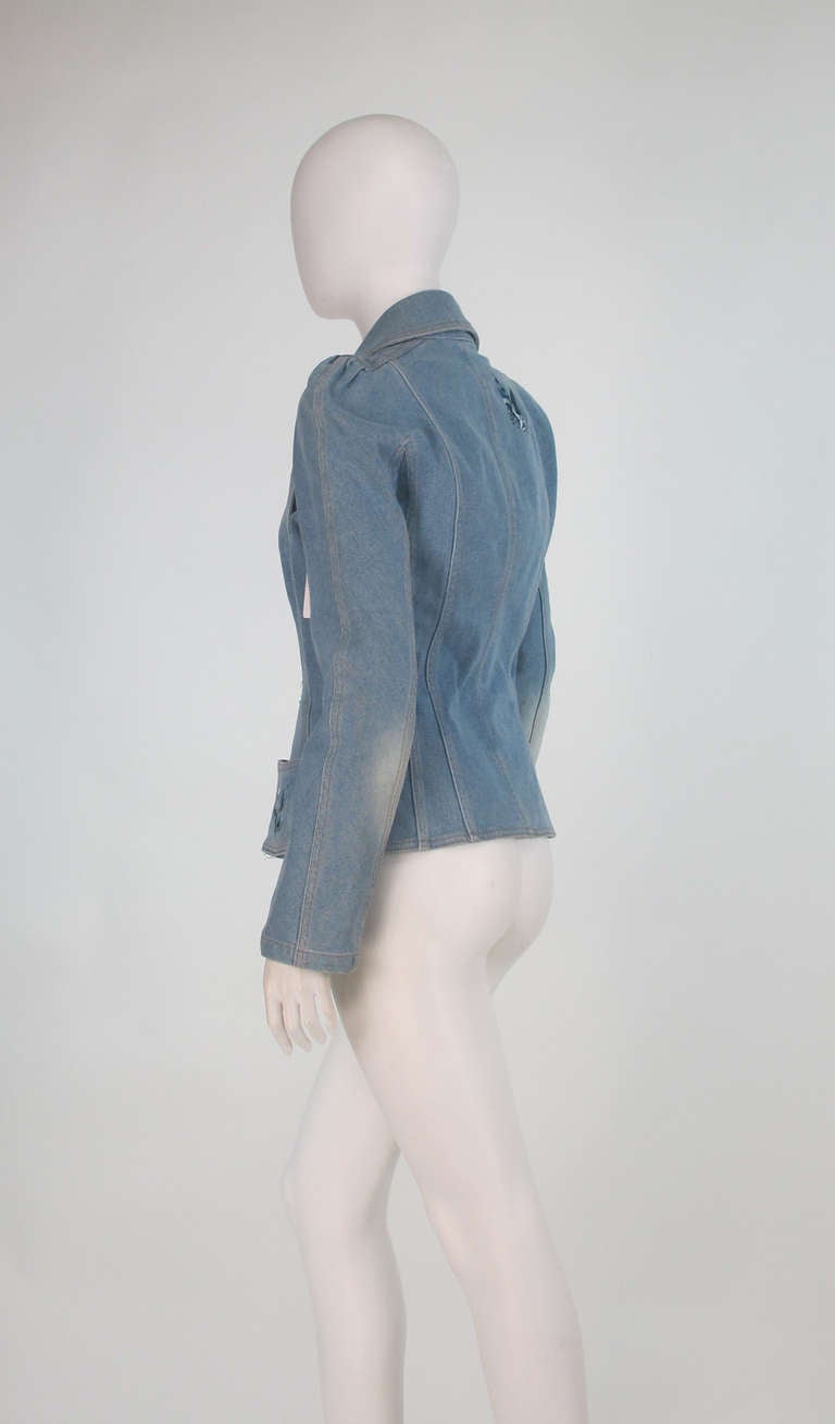 1990s Dior embroidered denim jacket 1