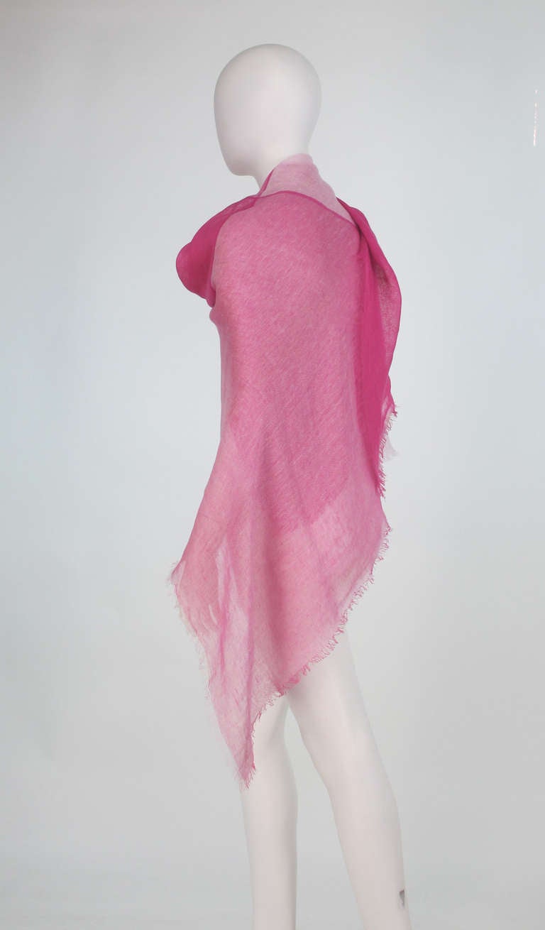 Women's Loro Piana large linen shawl