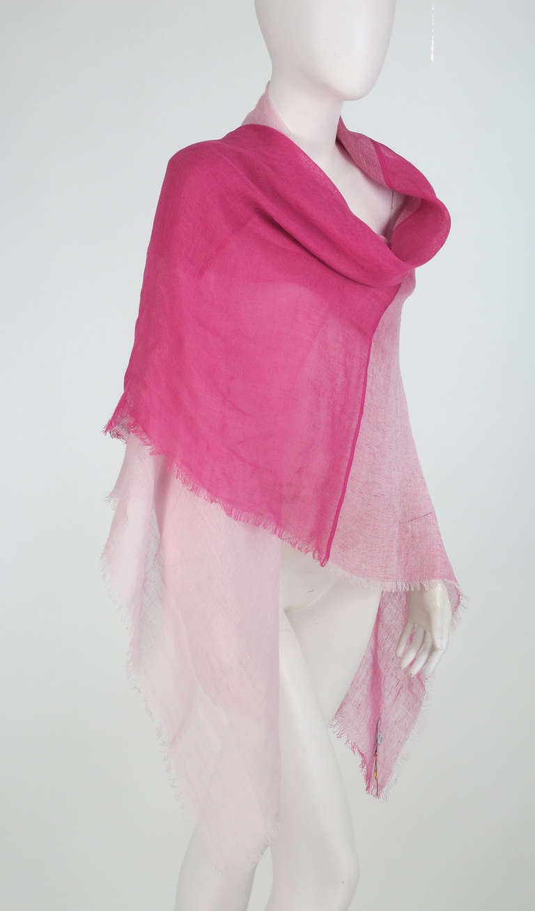 Loro Piana large linen shawl 4