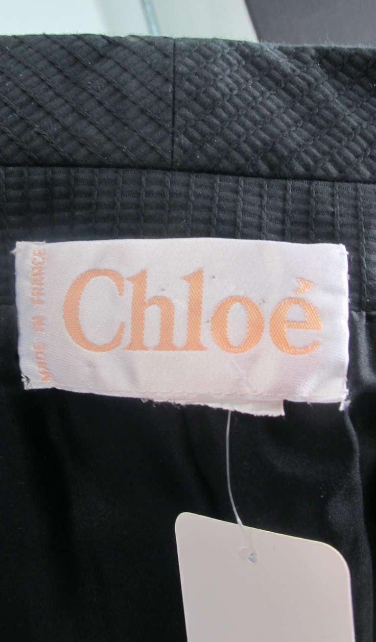 Chloe black cotton & chiffon pleated palazzo pant set 6