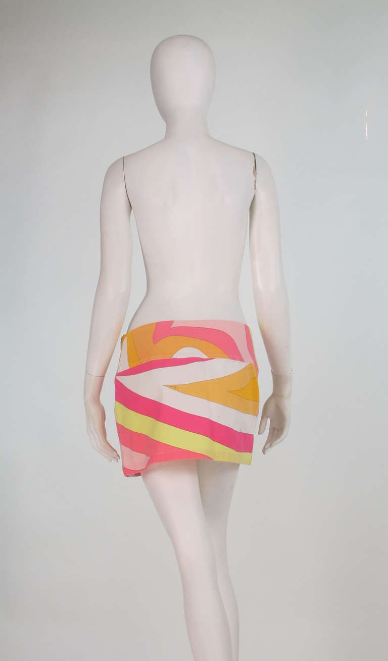 Pucci cotton poplin mini skirt 1