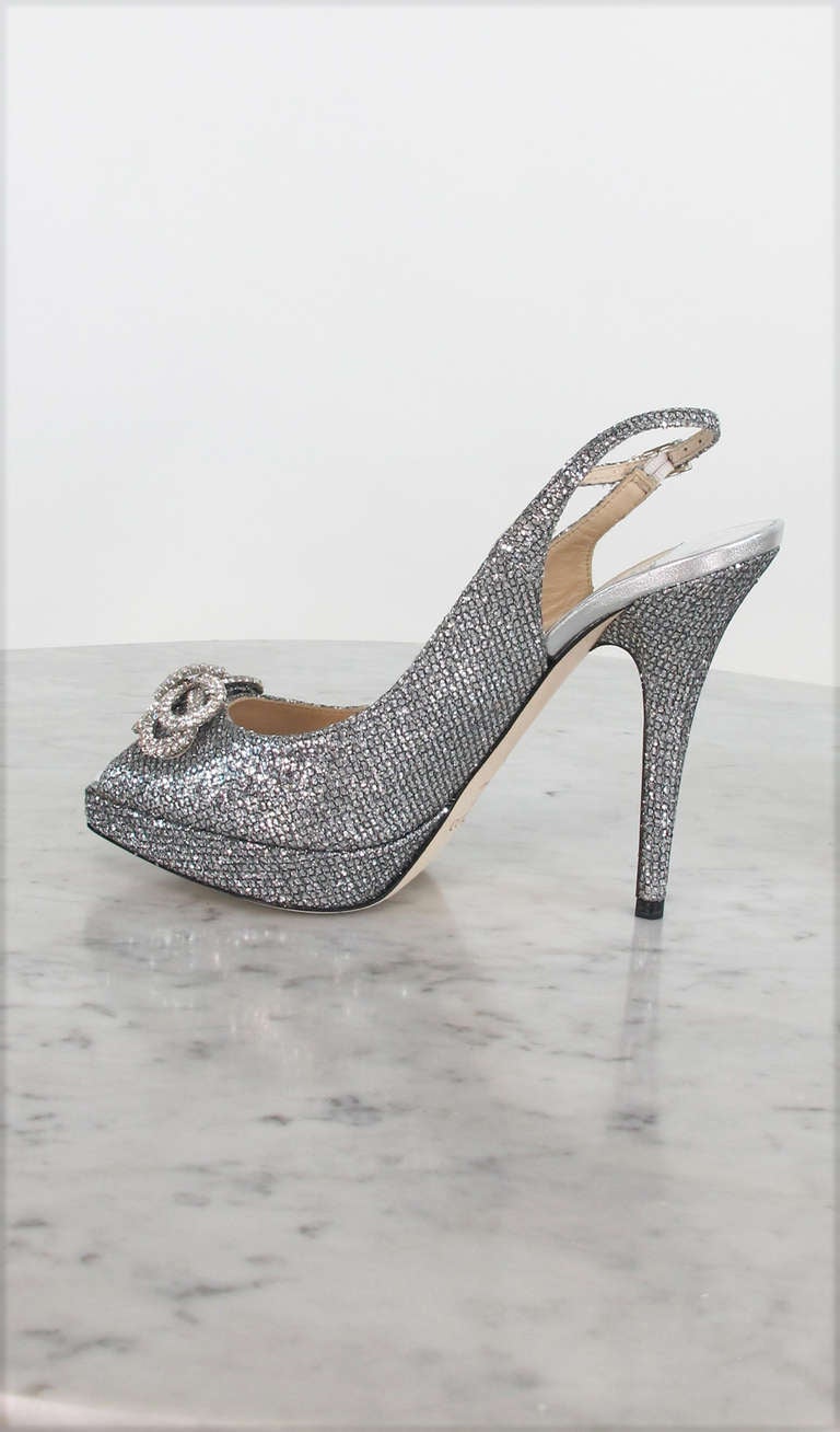 rhinestone bow heels designer
