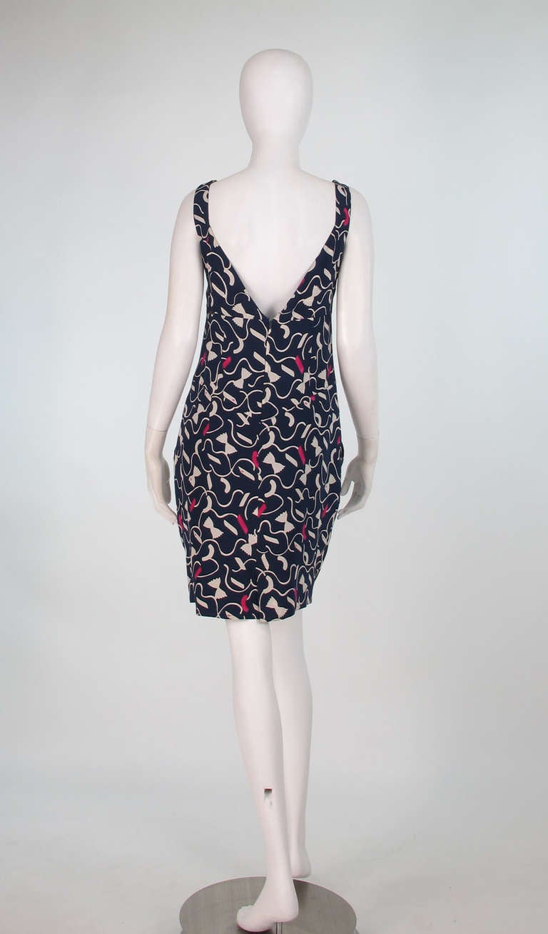 1990s Fendi pasta print dress 2