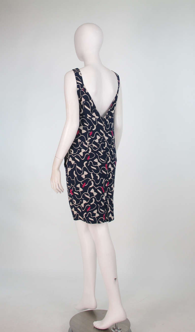 1990s Fendi pasta print dress 3