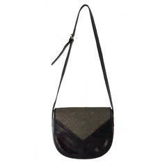 1970s Valentino Navy leather & logo canvas shoulder handbag 11