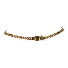 Gucci chunky gold chain link belt