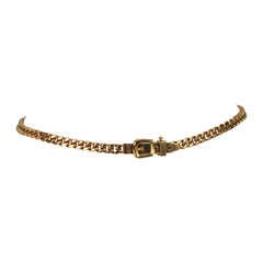 Gucci chunky gold chain link belt 9