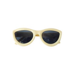 Vintage 1970s Christian Dior sunglasses in ivory new with tags