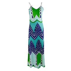 1970s Domililla of Firenze silky jersey maxi tank dress 2