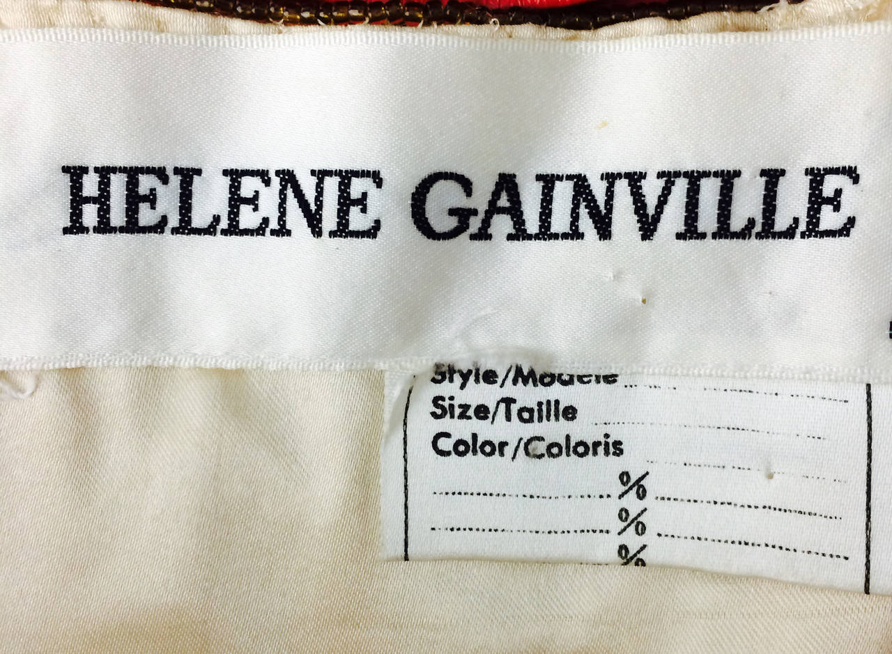 Helene Gainville, Paris hand embroidered Bustier 2