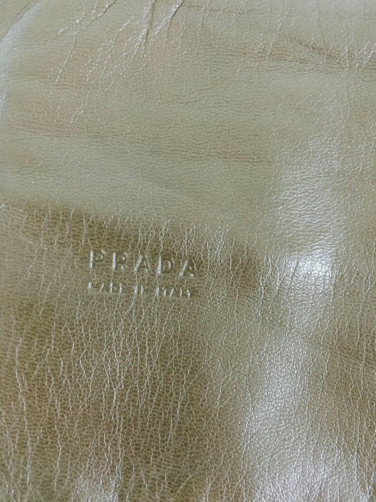 Women's Prada buttery soft wide leather contour belt 36