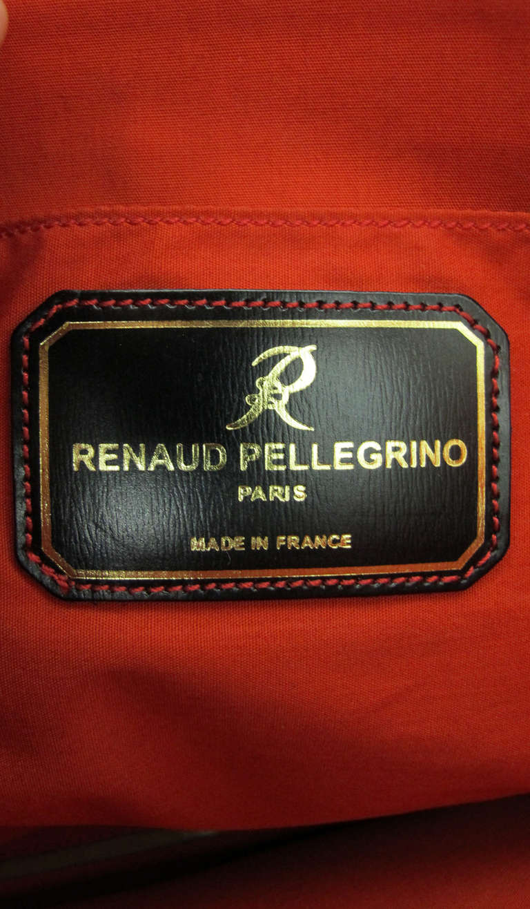 Renaud Pellegrino Paris butterfly appliqued handbag 2