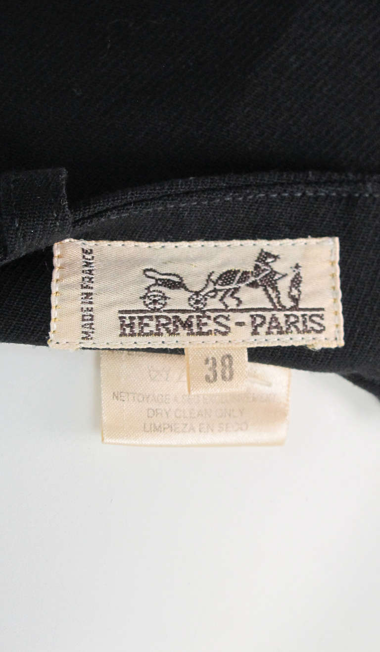 Hermes black jodhpurs riding pant 5