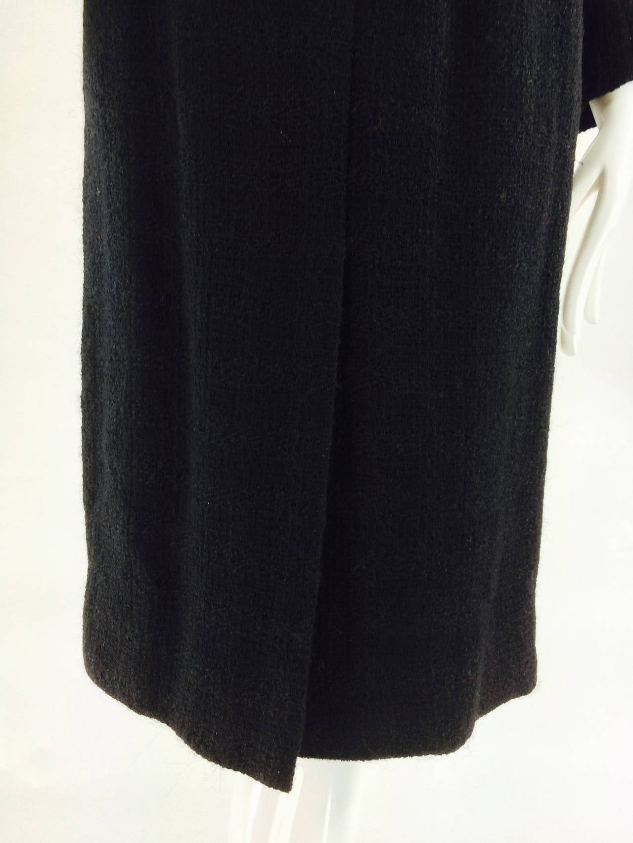 Chanel Creations-Paris Schwarzer Tweed-Wollanzug datiert 11/1/1971 im Zustand „Hervorragend“ im Angebot in West Palm Beach, FL