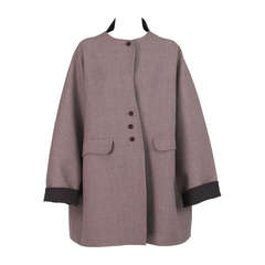 Vintage 1990s Geoffrey Beene double face wool coat