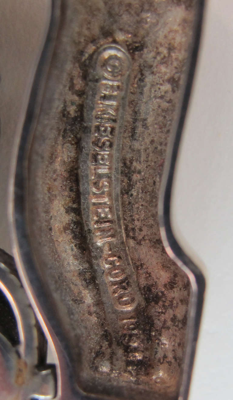 Women's Rare vintage Barry Kieselstein-Cord sterling silver large squirrel belt buckle