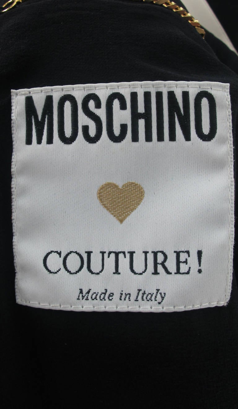 1980s Moschino Couture pin board silk jacket 6