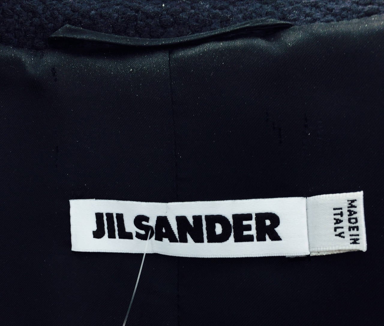 Jil Sander black wool jacket with 3 D sculpted panels 4