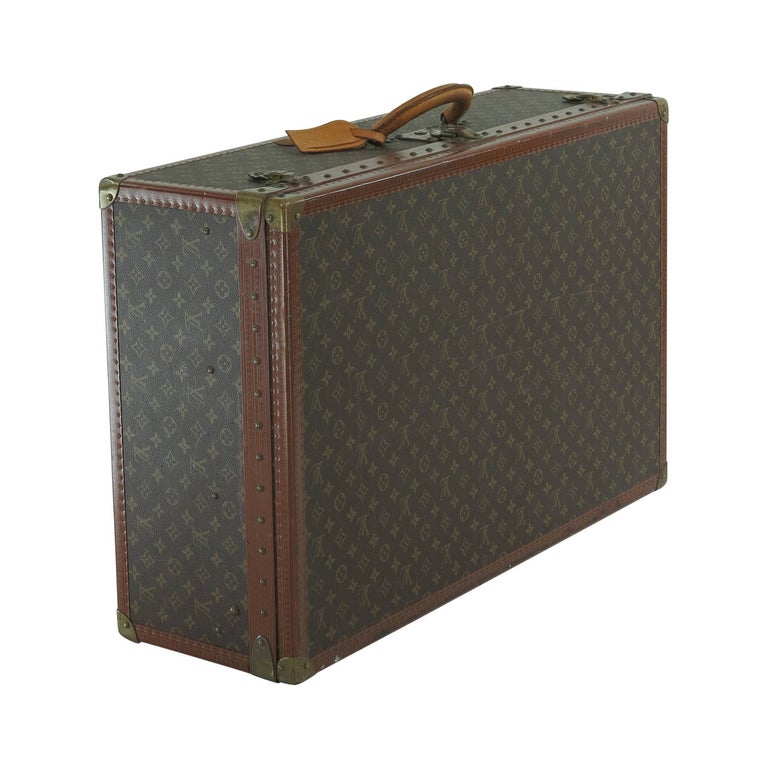 Louis Vuitton Alzar 80 monogram hardside suitcase/trunk For Sale