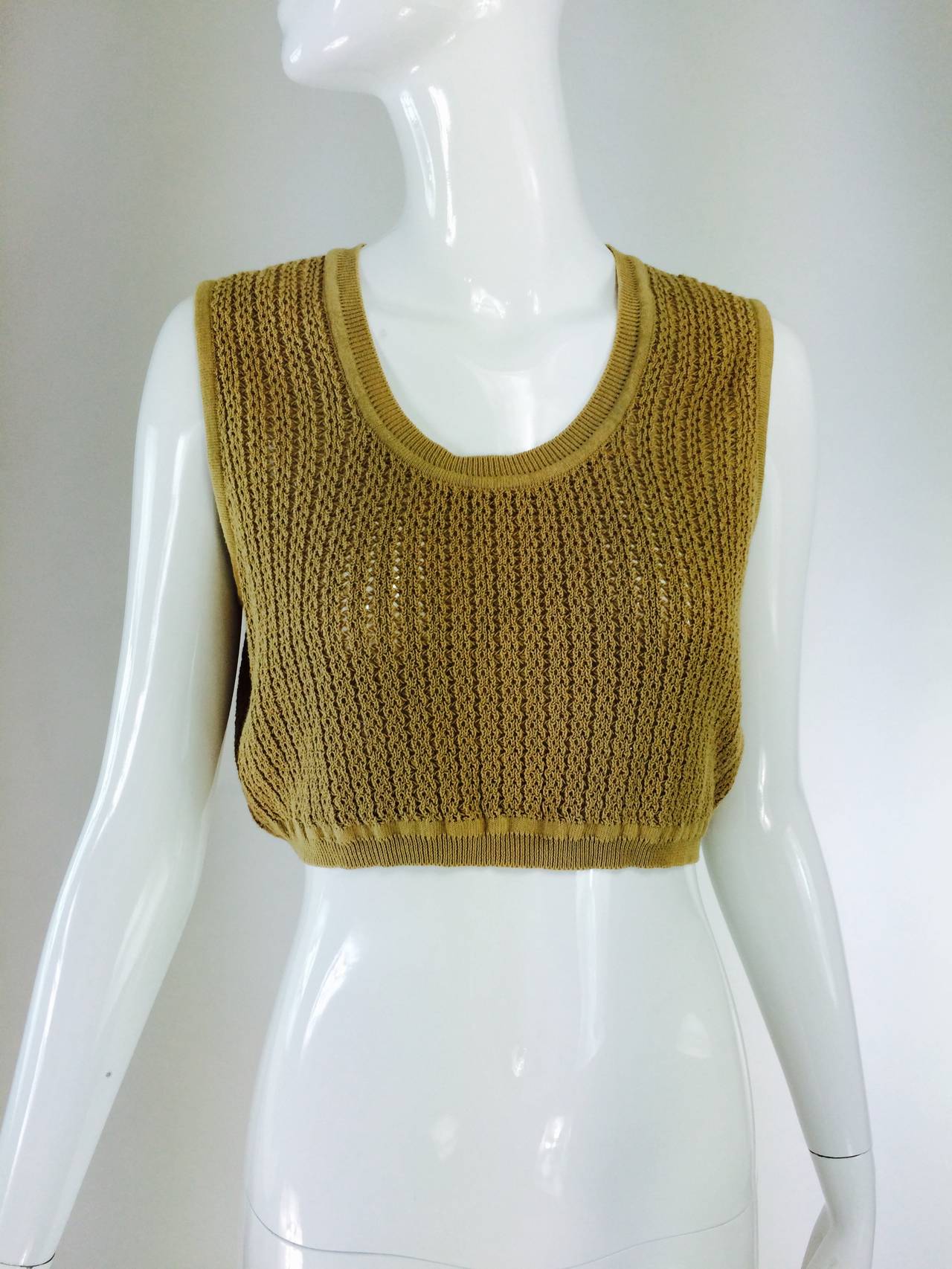 Women's Moschino Nature Friendly Garment wooden bead fringe sweater twin set