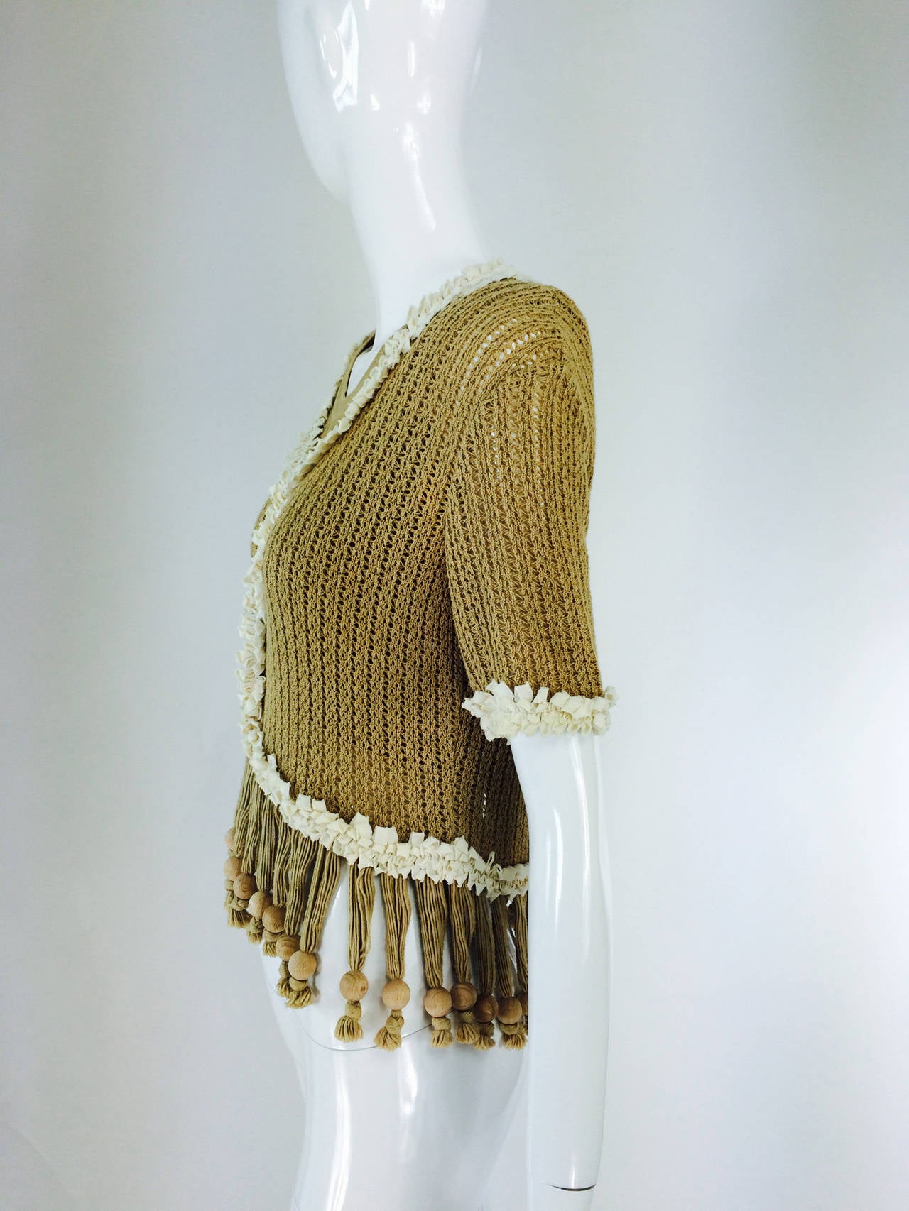 sweater set with fringes