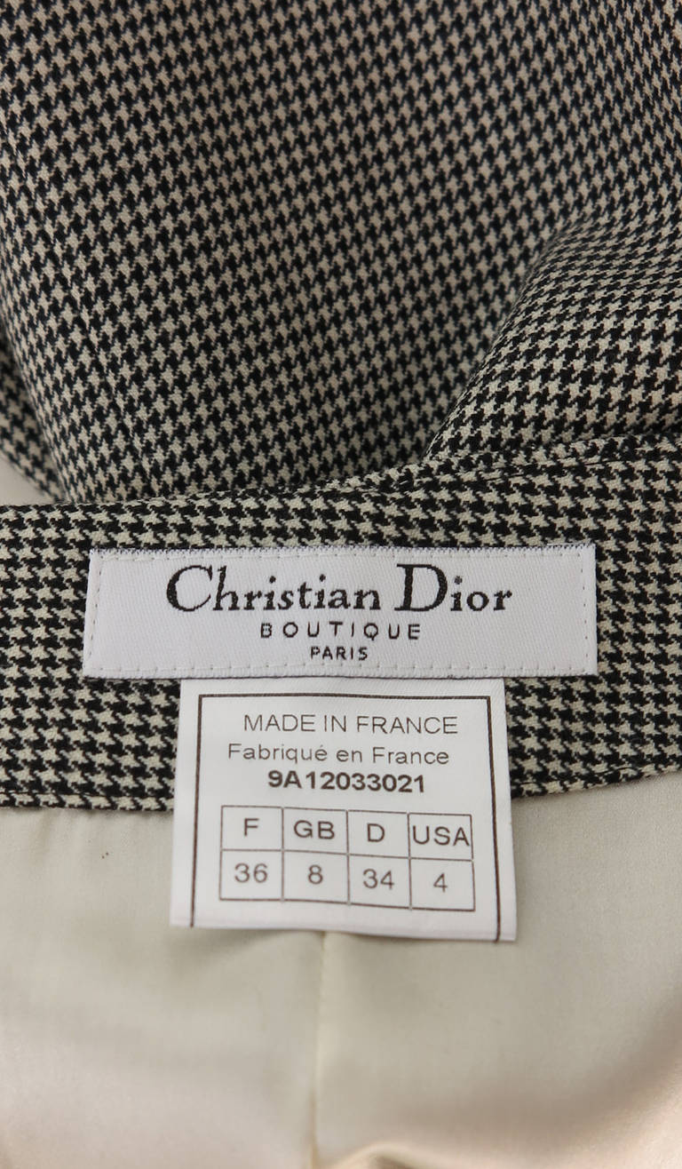 Dior wool check & white wool reversible suit 6