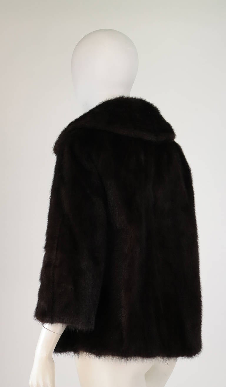 1960s dark mink fur jacket 3