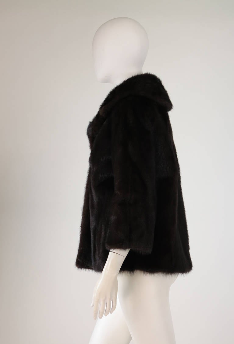 1960s dark mink fur jacket 4