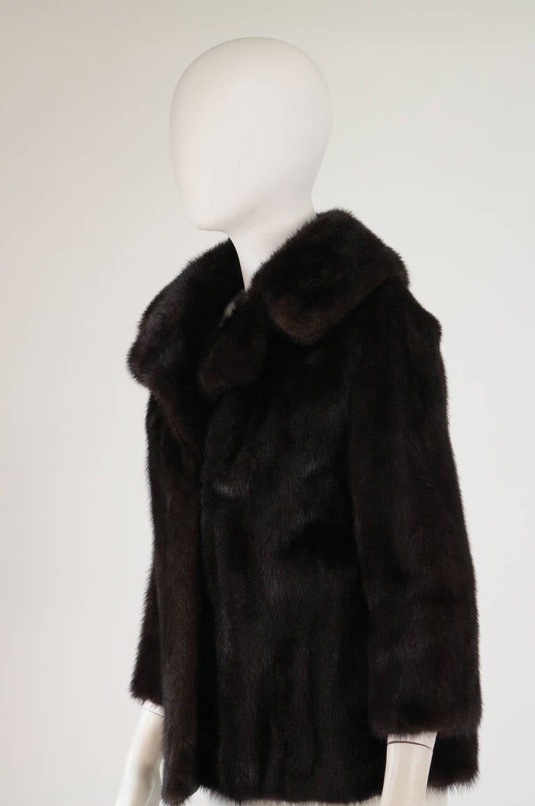 1960s dark mink fur jacket 5