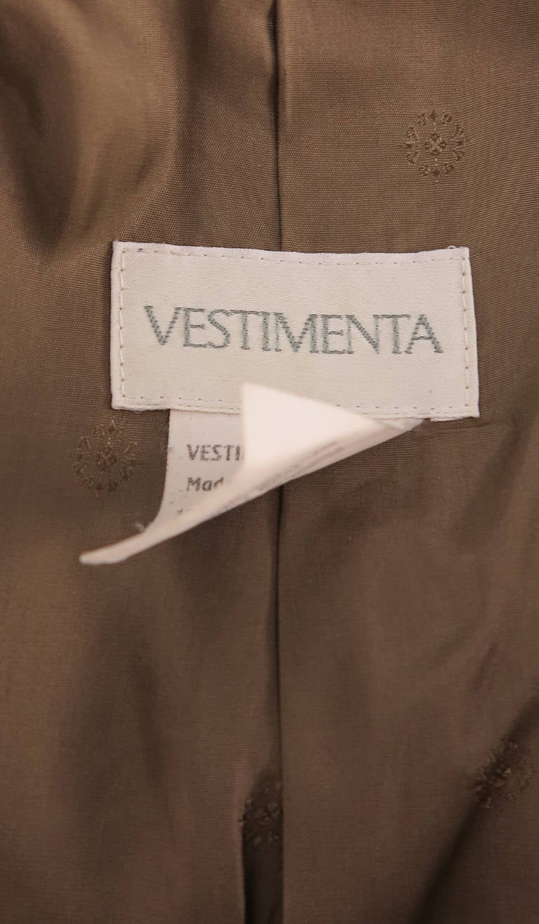 Vestimenta Italy Oversize Brown Wool Coat 1990s 2