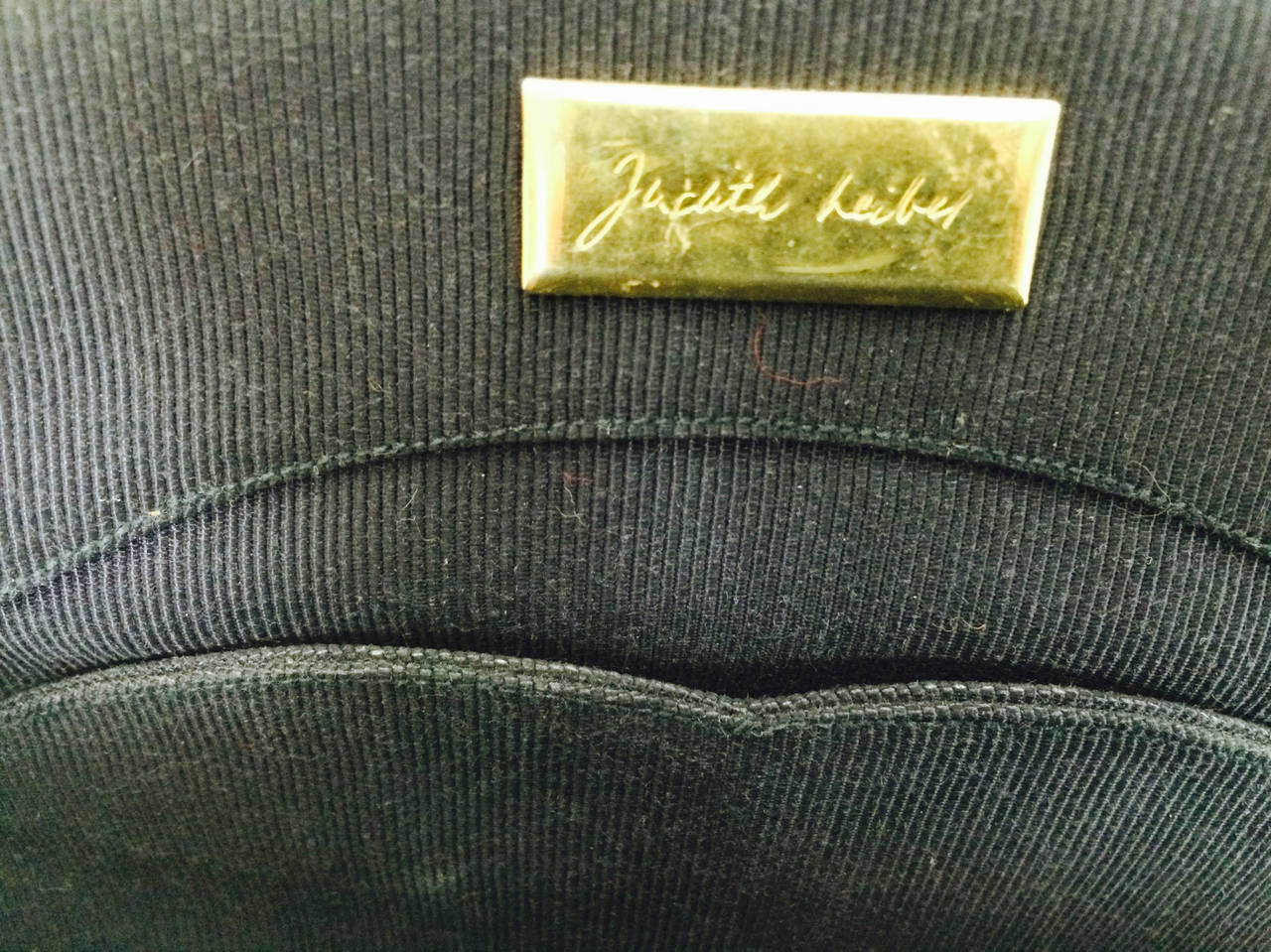 Women's Judith Leiber black leather & snakeskin shoulder bag 1980s