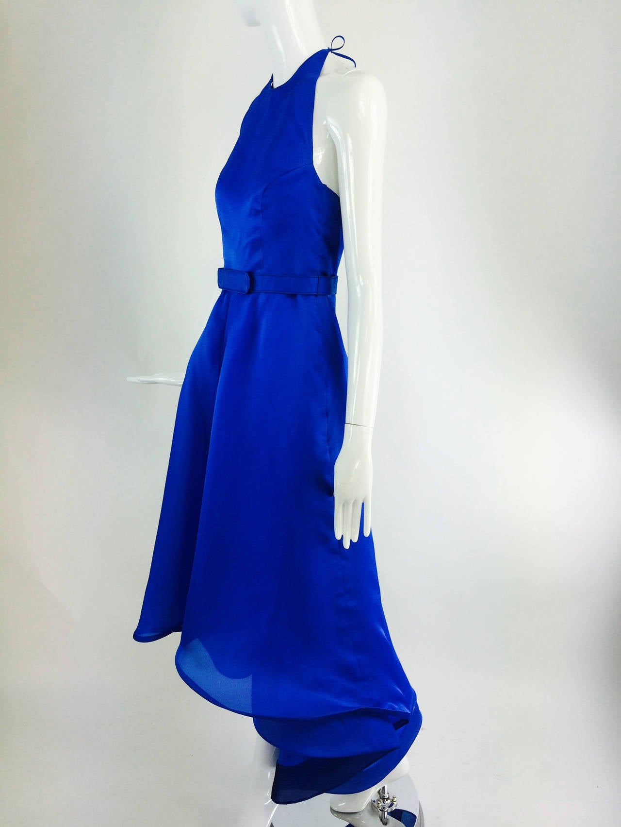 cerulean blue gown