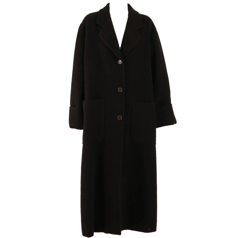 Vestimenta Italy Oversize Brown Wool Coat 1990s For Sale at 1stDibs ...