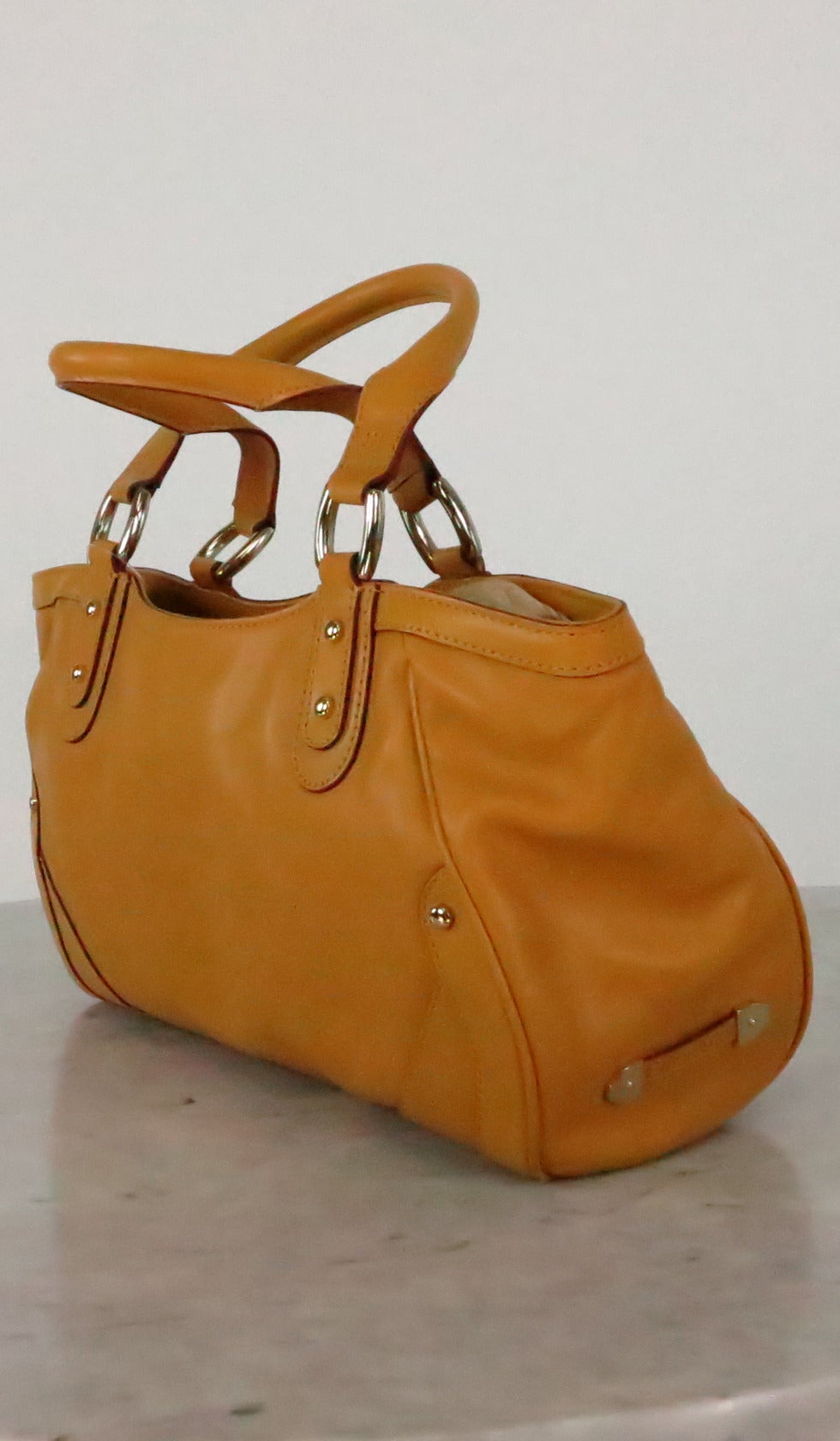 cole haan yellow purse