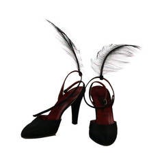 1970s Yves St Laurent Bird of Paradise runway shoes 8N