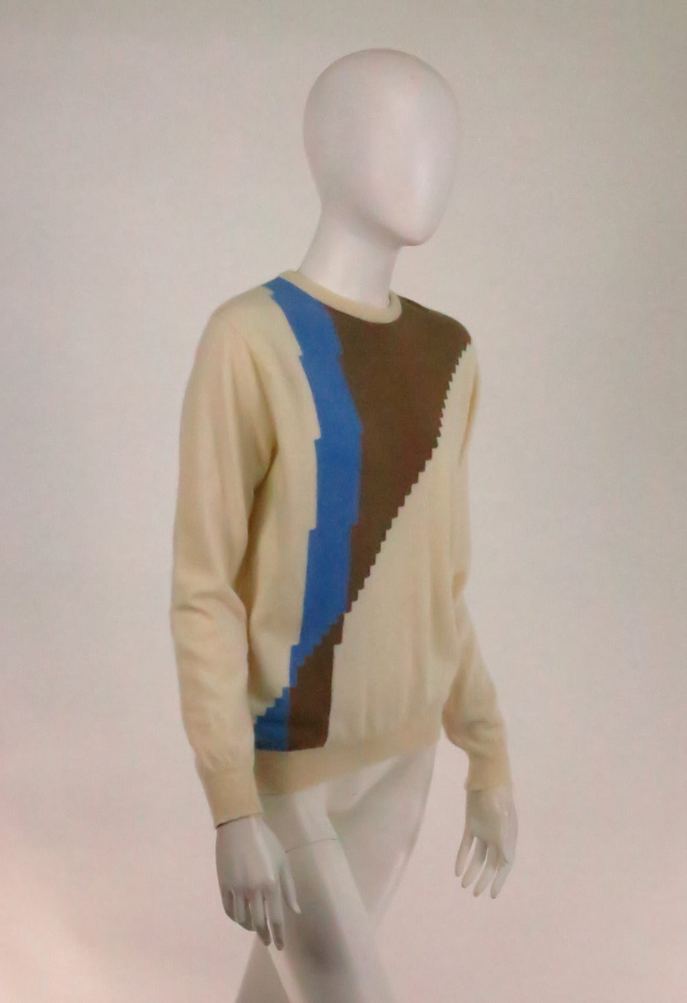 Cashmere colour block sweater Vintage Pringle of Scotland Cashmere colour block sweater Vintage Pringle of Scotland