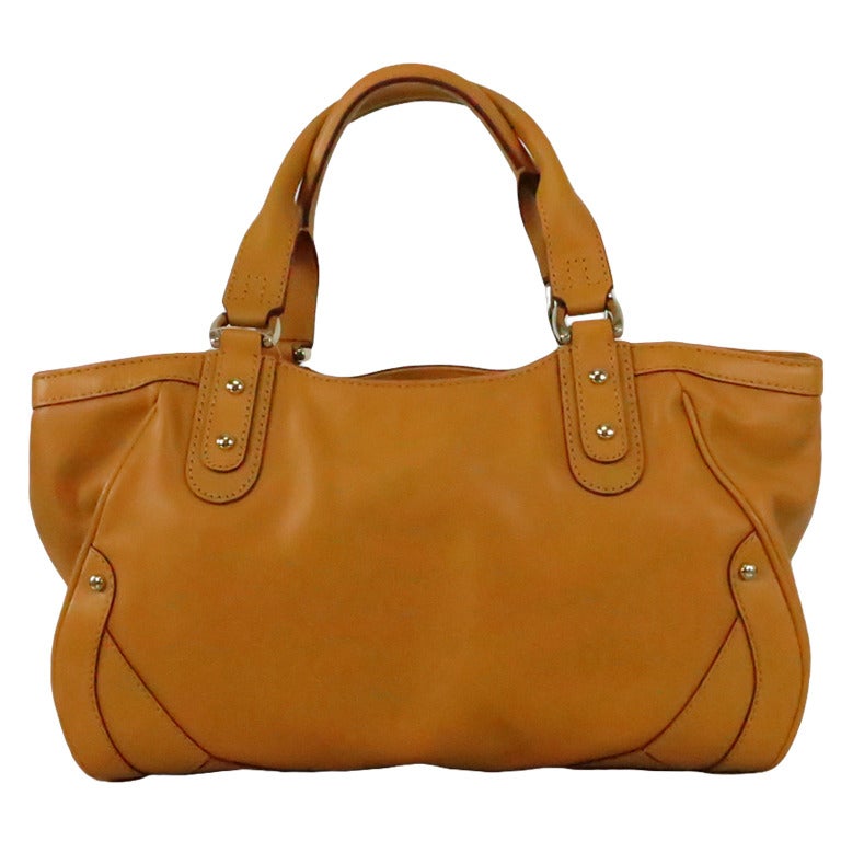 1990s Cole Haan maze leather double handle tote bag NWT For Sale at 1stDibs