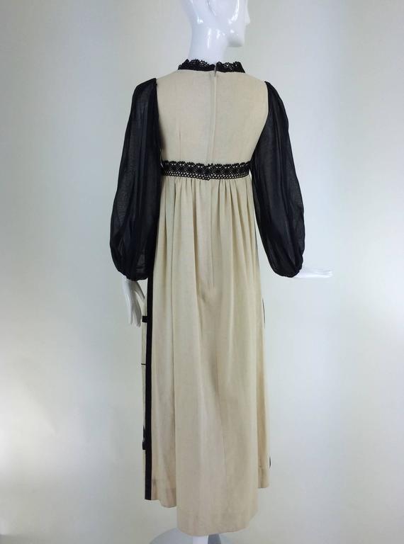 Novelty print Aubrey Beardsley by Charm of Hollywood 1960s maxi dress ...