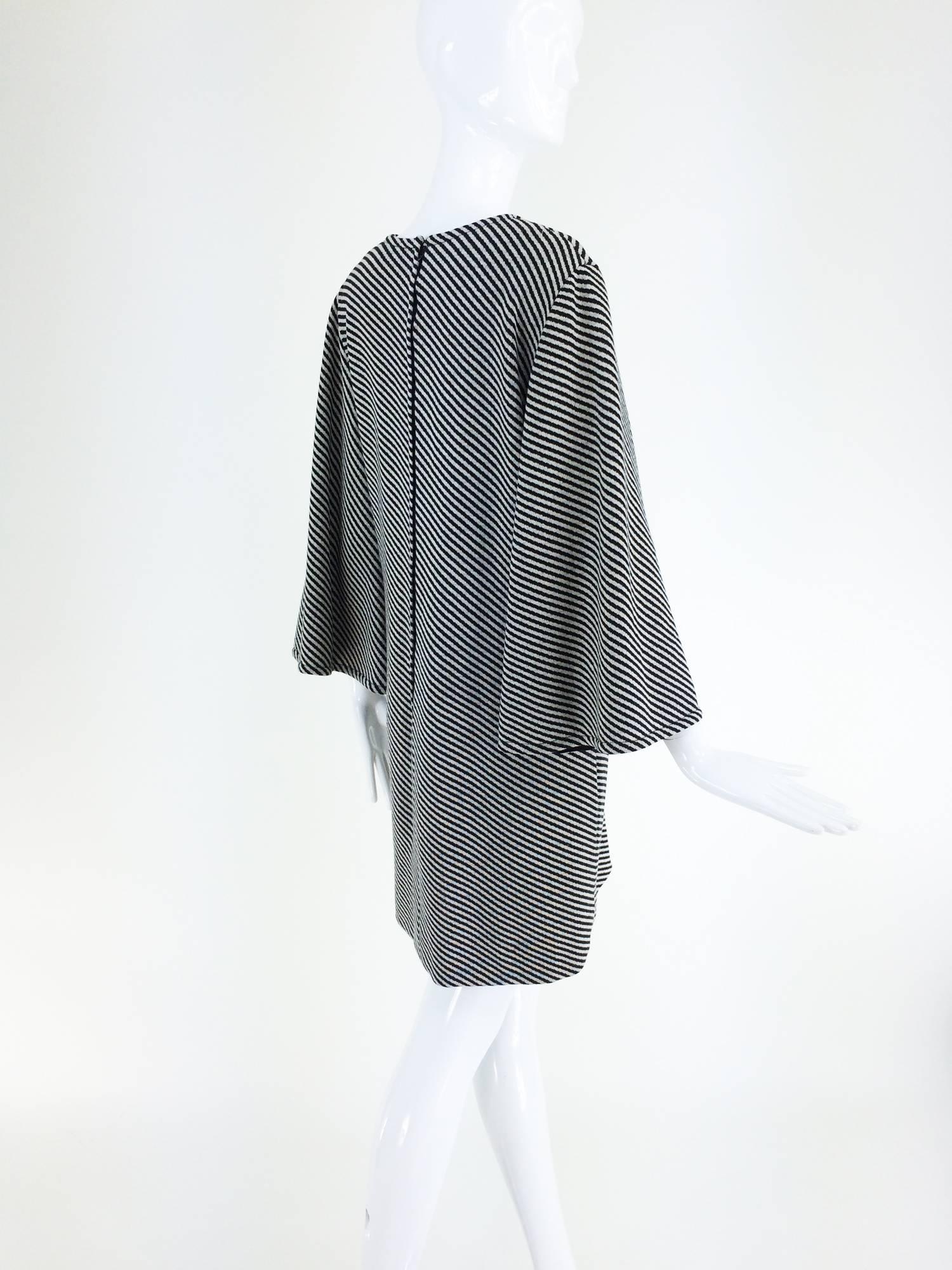 Rudi Gernreich Mod black & white bell sleeve dress 1960s 2