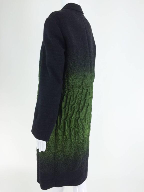 Prada A/W 2007 runway look #19 green/gray textured wool coat at 1stDibs ...