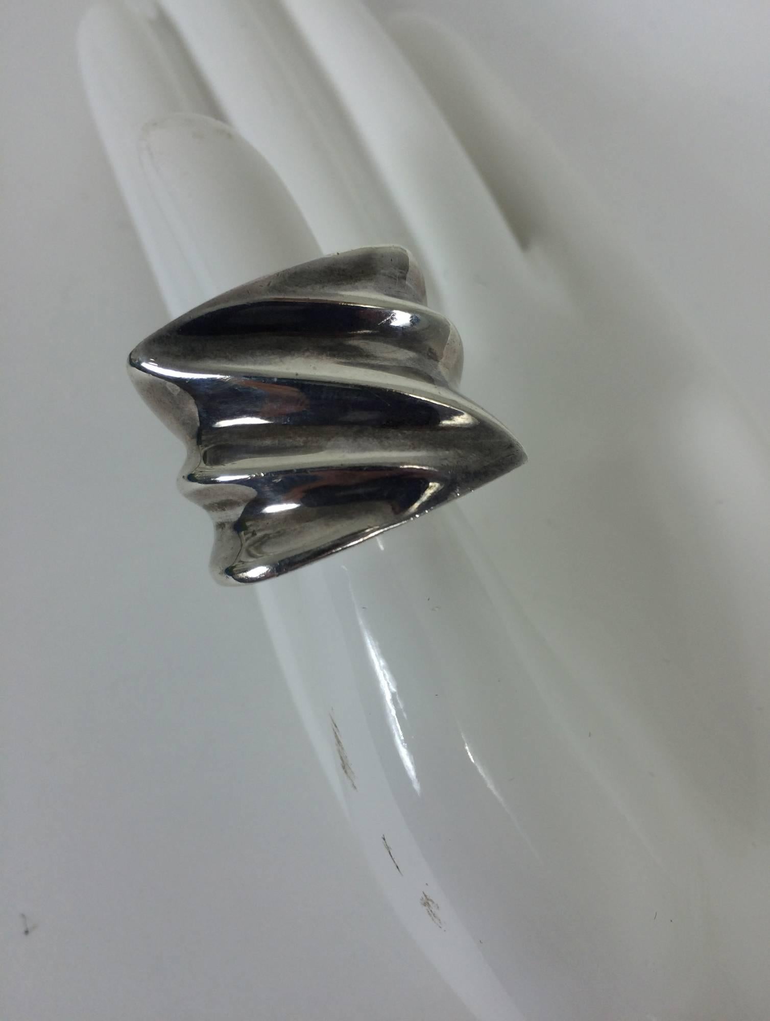 large chunky sterling silver rings