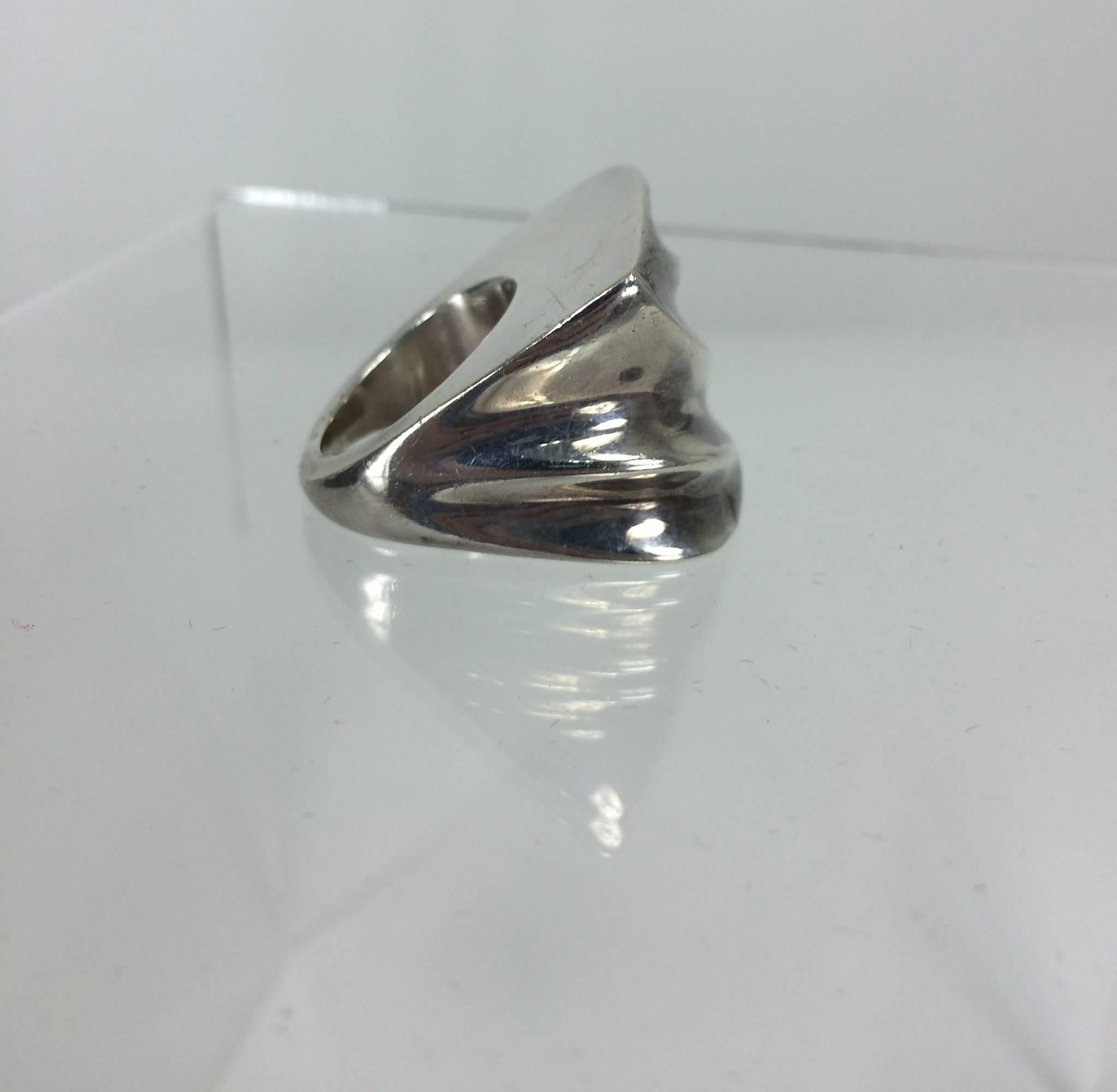 Women's Patricia Von Musulin chunky sterling silver ring 6