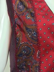 Vintage Christian Dior silk foulard open front vest 1970s