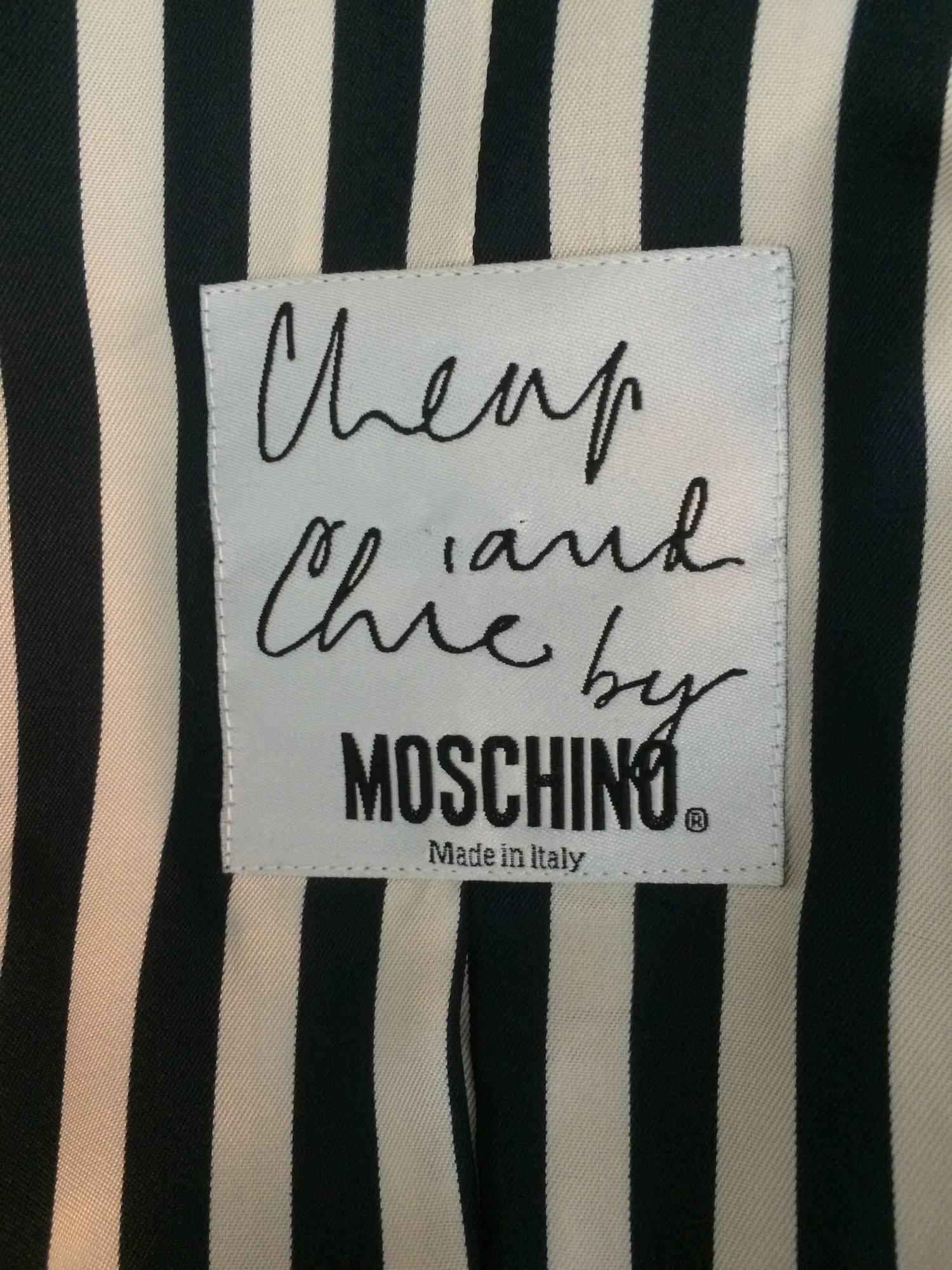 Moschino Cheap & Chic lucky 13 chili pepper horseshoe jacket 1980s size 8 5