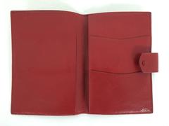 Vintage Gucci red leather passport case wallet 1970s