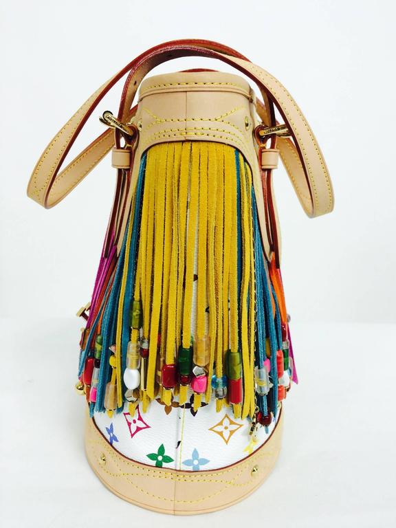 Louis Vuitton Multicolore Fringe Bucket Bag designed by Takashi Murakami  2006 at 1stDibs